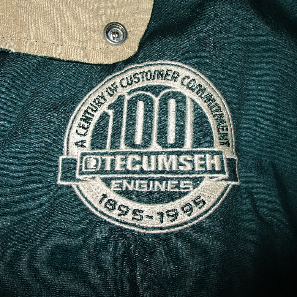 VTG Four Seasons USA Tecumseh Engines Windbreaker Light Full Zip Mens XXL Jacket